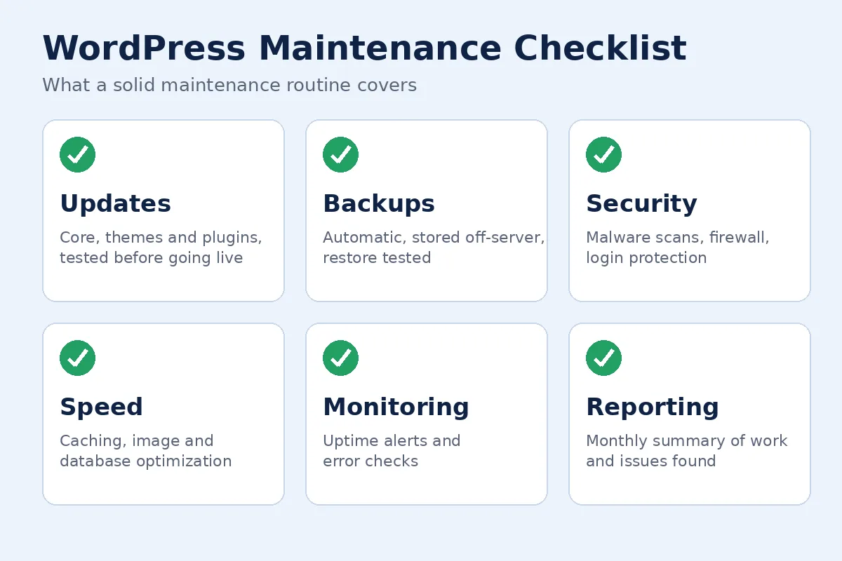 Home 5 WordPress Maintenance Services: What They Include & Cost